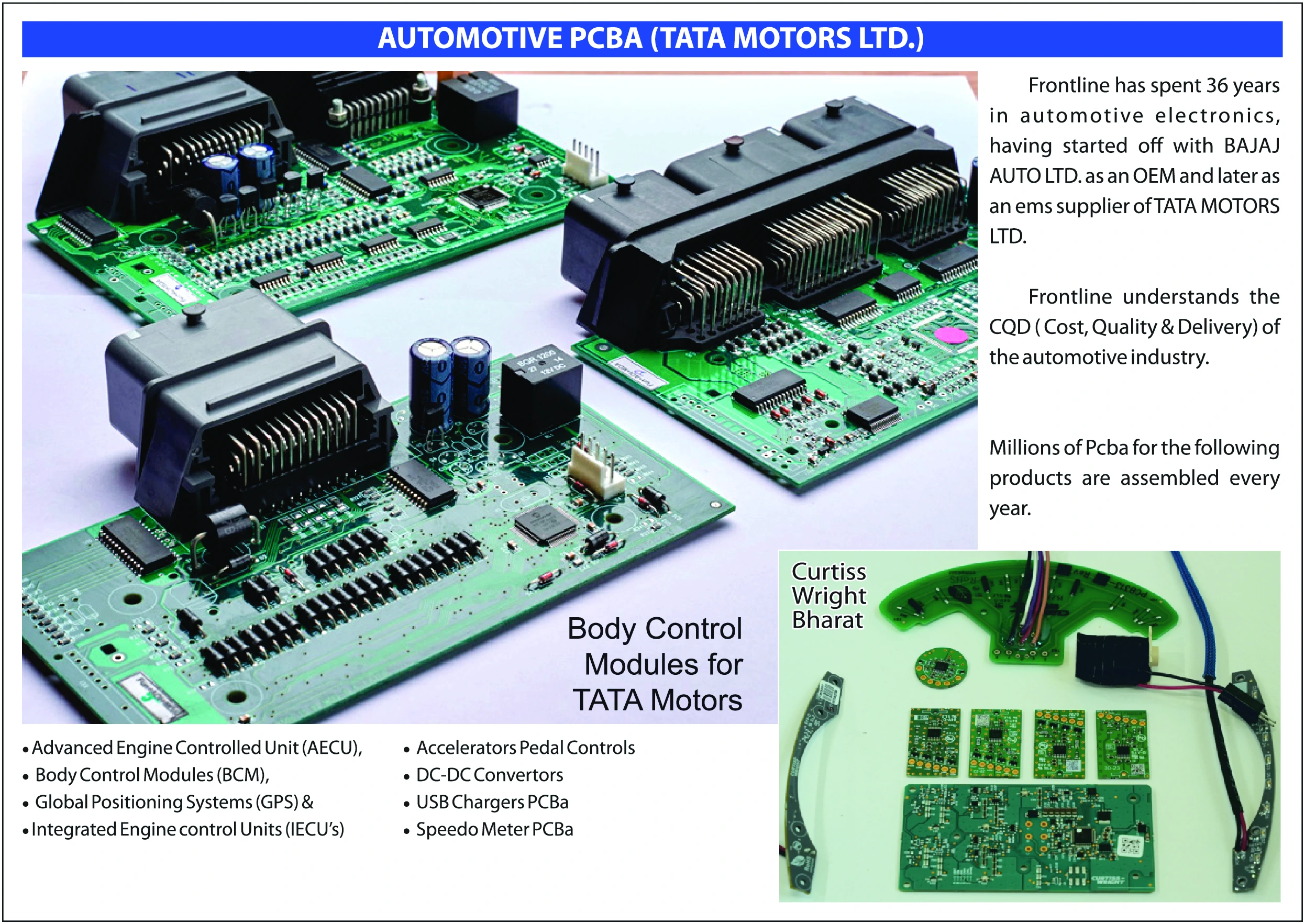 EMS automotive electronics assembly