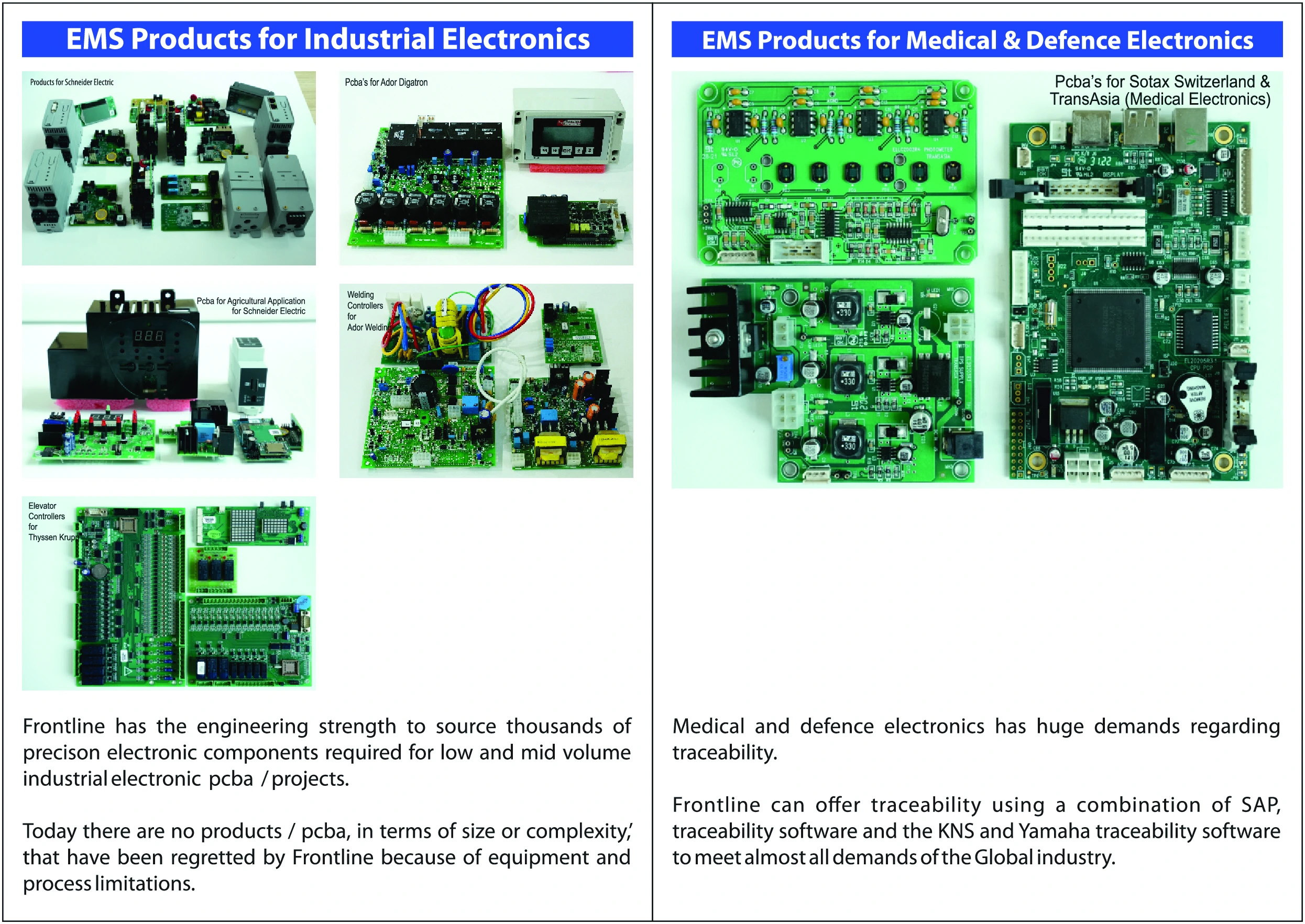 EMS automotive electronics manufacturing